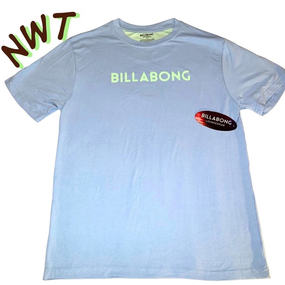 Billabong Sky Blue Short Sleeve Tee - Picture 1 of 4